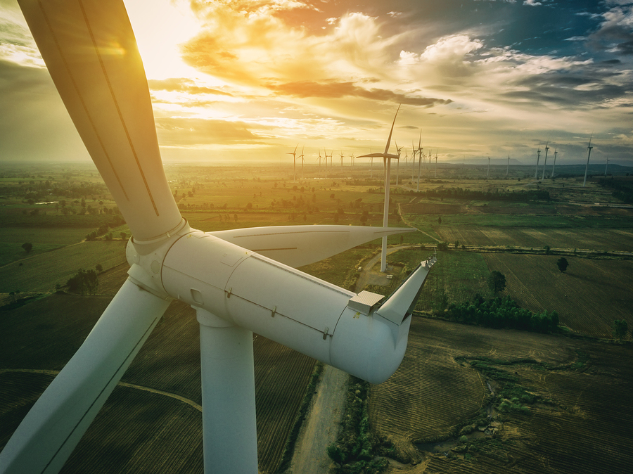 Picture of windmill highlighting how great sustainability is for business.